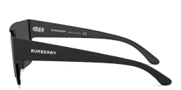 Shop BURBERRY Rimless Rectangle Sunglasses in Black online.