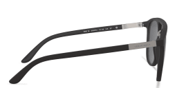 Shop GIORGIO ARMANI Square Sunglasses in Matte Black online.