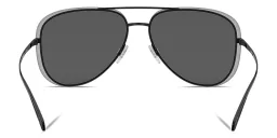 Shop GIORGIO ARMANI Unisex Aviator Sunglasses in Black online.