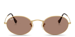Shop Ray-Ban Oval Metal Unisex Sunglasses in Arista online.