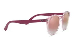 Shop Ray-Ban Kids Panthos Sunglasses in Transparent Pink online.