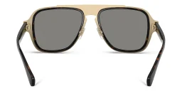 Shop VERSACE Medusa-detailed Aviator Sunglasses in Havana online.