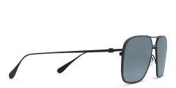 Shop Maui Jim Beaches 541 Unisex Aviator Sunglasses in Black online.