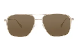 Shop Maui Jim Beaches 541 Unisex Aviator Sunglasses in Gold online.