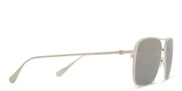 Shop Maui Jim Beaches 541 Unisex Aviator Sunglasses in Gold online.