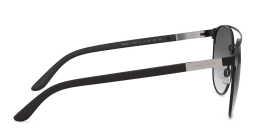 Shop GIORGIO ARMANI Square Sunglasses in Matte Black online.