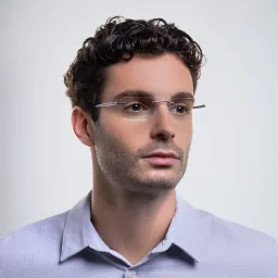تسوق نظارات طبية مستطيلة بدون إطار سيلويت بلون Silver أونلاين.