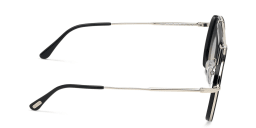 Shop TOM FORD Aviator Sunglasses in Shiny Black online.