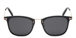 Shop TOM FORD Square Sunglasses in Black online.