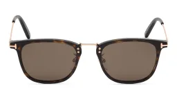 Shop TOM FORD Square Sunglasses in Havana online.