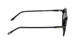 Shop TOM FORD Aviator Sunglasses in Shiny Black online.