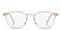 Shop OLIVER PEOPLES Unisex Square Eyeglasses in Black Diamond online.