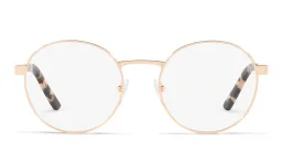 Shop PRADA Round Eyeglasses in Pink online.