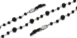 Shop Uoptic Onyx & Stainless Steel Glasses Chain online.