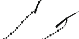 Shop Uoptic Onyx & Stainless Steel Glasses Chain online.