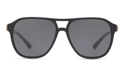 Shop BVLGARI Pilot Sunglasses in Black online.