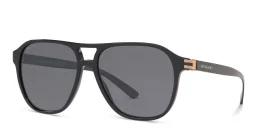 Shop BVLGARI Aviator Sunglasses in Black online.