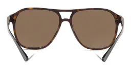Shop BVLGARI Pilot Sunglasses in Dark Havana online.
