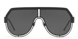 Shop Dolce & Gabbana Aviator Sunglasses in Matte Black online.