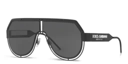 Shop Dolce & Gabbana Aviator Sunglasses in Matte Black online.