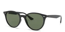 Shop Ray-Ban Unisex Round Sunglasses in Black online.
