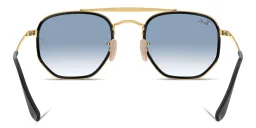 Shop Ray-Ban The Marshal II Unisex Hexagonal Irregular Sunglasses in Gold online.