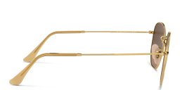 Shop Ray-Ban Hexagonal Unisex Sunglasses in Gold online.