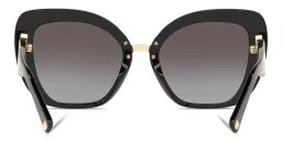 Shop VALENTINO Cat Eye Sunglasses in Black online.