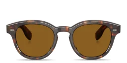 Shop OLIVER PEOPLES Cary Grant Unisex Round Sunglasses in Havana online.