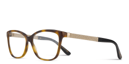 تسوق نظارات طبية مستطيلة جيمي تشو بلون هافانا جليتر بلاك أونلاين.