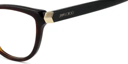 Shop JIMMY CHOO Cat Eye Eyeglasses in Havana online.