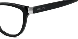 Shop JIMMY CHOO Cat Eye Eyeglasses in Black online.