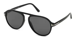 Shop TOM FORD Pilot Sunglasses in Shiny Black online.