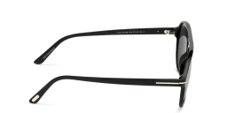 Shop TOM FORD Pilot Sunglasses in Shiny Black online.