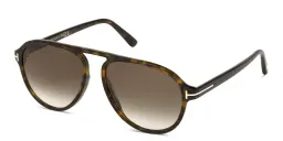 Shop TOM FORD Aviator Sunglasses in Dark Havana online.