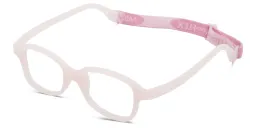 Shop Mira Flex Kids Square Eyeglasses in Pink online.