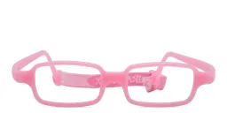 Shop Mira Flex Kids Rectangle Eyeglasses in Pink online.