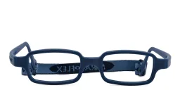 Shop Mira Flex Kids Rectangle Eyeglasses in Blue online.