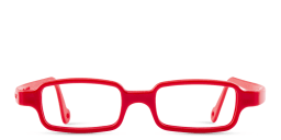 Shop Mira Flex Kids Rectangle Eyeglasses in Red online.