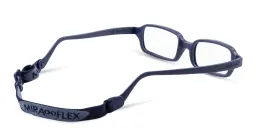Shop Mira Flex Kids Rectangle Eyeglasses in Blue online.
