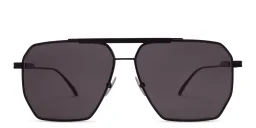 Shop BOTTEGA VENETA Aviator Sunglasses in Black online.