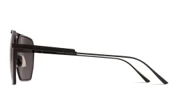 Shop BOTTEGA VENETA Aviator Sunglasses in Black online.