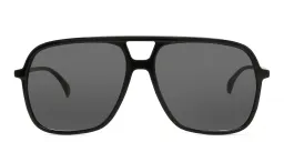 Shop GUCCI Aviator Sunglasses in Black online.