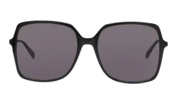 Shop GUCCI Web Oversized Rectangle Sunglasses in Black online.