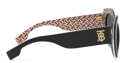 Shop BURBERRY Cat Eye Sunglasses in Black online.