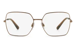 Shop Dolce & Gabbana Square Eyeglasses in Havana online.