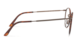 Shop GIORGIO ARMANI Round Eyeglasses in Havana Brushed Bronze online.