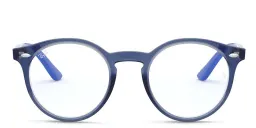 تسوق نظارة طبية بإطار بانتوس للأطفال راي بان جونيور بلون Transparent Blue أونلاين.