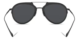 Shop GIORGIO ARMANI Aviator Sunglasses in Matte Black online.