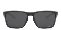 Shop Oakley Sylas Rectangle Sunglasses in Matte Black online.